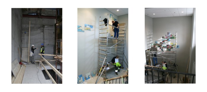 Montering på Bestum Skole