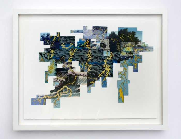 "Frossen Sky II / Ice Inside a Cloud II". 2010, collage, 48×63