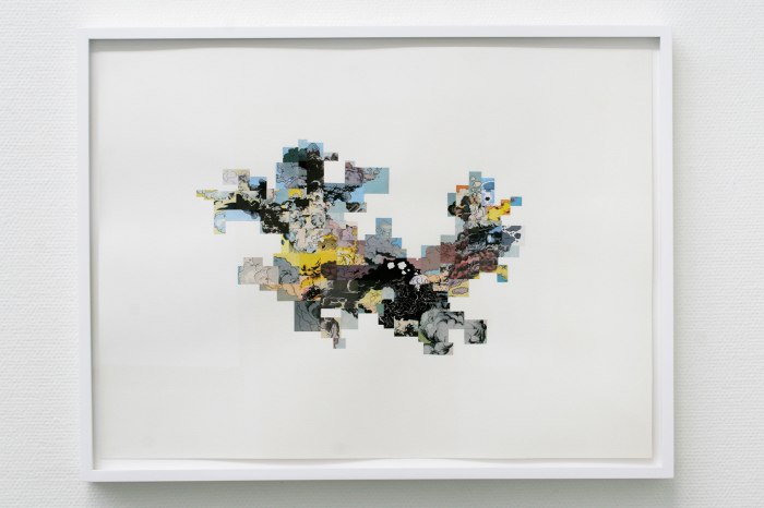 "Liten Askesky / Tiny Ash Cloud", collage, 60×78 cm