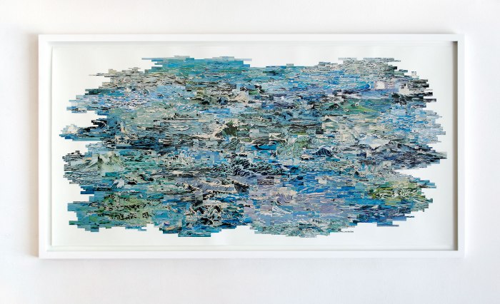 "The Broken Sea". 2008, collage, 105×200 cm